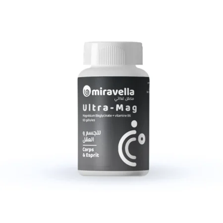 Ultra Mag - Magnésium Bisglycinate - 60 Gélules - Miravella||Vitamines - Mineraux