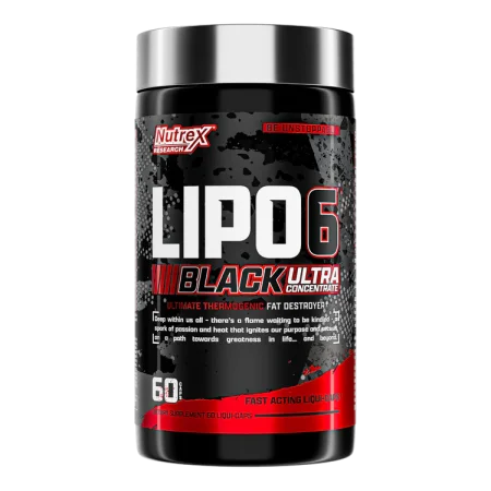 Lipo 6 Black Ultra Concentrate - 60 Capsules - Nutrex||Bruleur de graisse