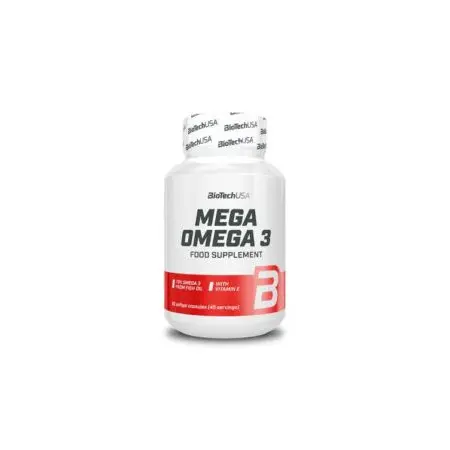 Mega Oméga 3 - 90 Gélules - Biotech USA||Acides Gras