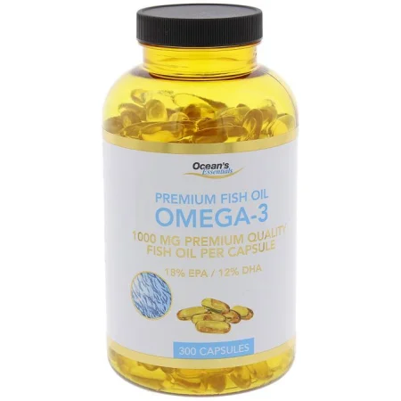 Omega 3 Premium Fish Oil - 300 Capsules - Ocean's Essentials||Acides Gras