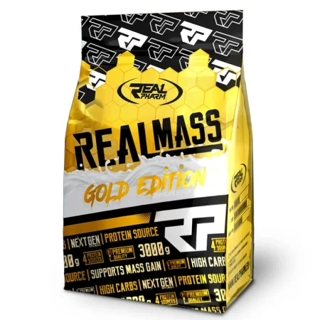 Real Mass Gold Edition Gainer - 3 Kg - Real Pharm||Gainer