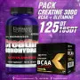 Pack Creatine Monohydrate - 300 Gr - Ultimate Nutrition + Bcaa + Glutamine - 300 Gr - Dietex||Accueil