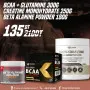 Pack Beta-Alanine 180 Gr Trec Nutrition + Creatine Monohydrate 300 Gr Lhs Nutrition + Bcaa+Glutamine 300 Gr Dietex||Creatine