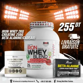 Pack Whey blend 2 Kg + Creatine Monohydrate 250 Gr + Beta Alanine 80 Gélules