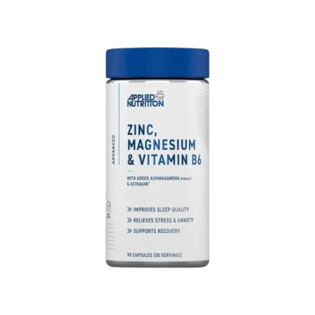 Zinc, Magnesium & Vitamin B6 With Ashwagandha - 90 Caspules - Applied Nutrition | | Vitamines - Mineraux - Strong Nutrition Tunisia