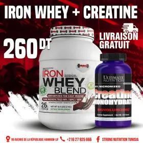 Pack Whey Blend 2 Kg IroLab + Creatine Monohydrate 300 Gr Ultimate nutrition