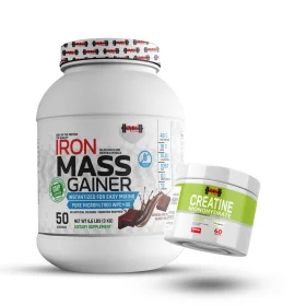 Pack Mass Gainer 3 Kg + Creapure 200 Gr Ironlab