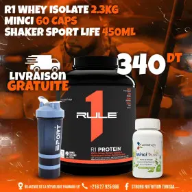 Pack R1 Protein Isolate + Minci Plus + Shaker Sport Life