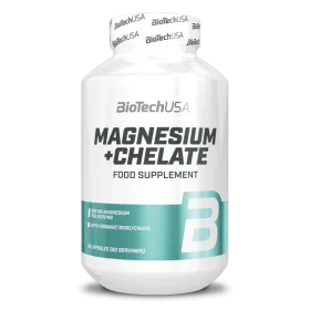 Magnesium + Chelate - 60 Capsules - BiotechUSa