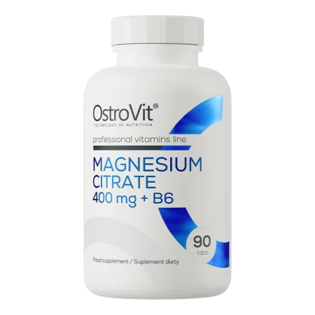 Magnesium Citrate 400 mg + B6 - 90 Tablets - Ostrovit | | Vitamines - Mineraux - Strong Nutrition Tunisia