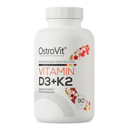 Vitamin D3 + K2 90 tablets | OstroVit | Vitamines - Mineraux - Strong Nutrition Tunisia