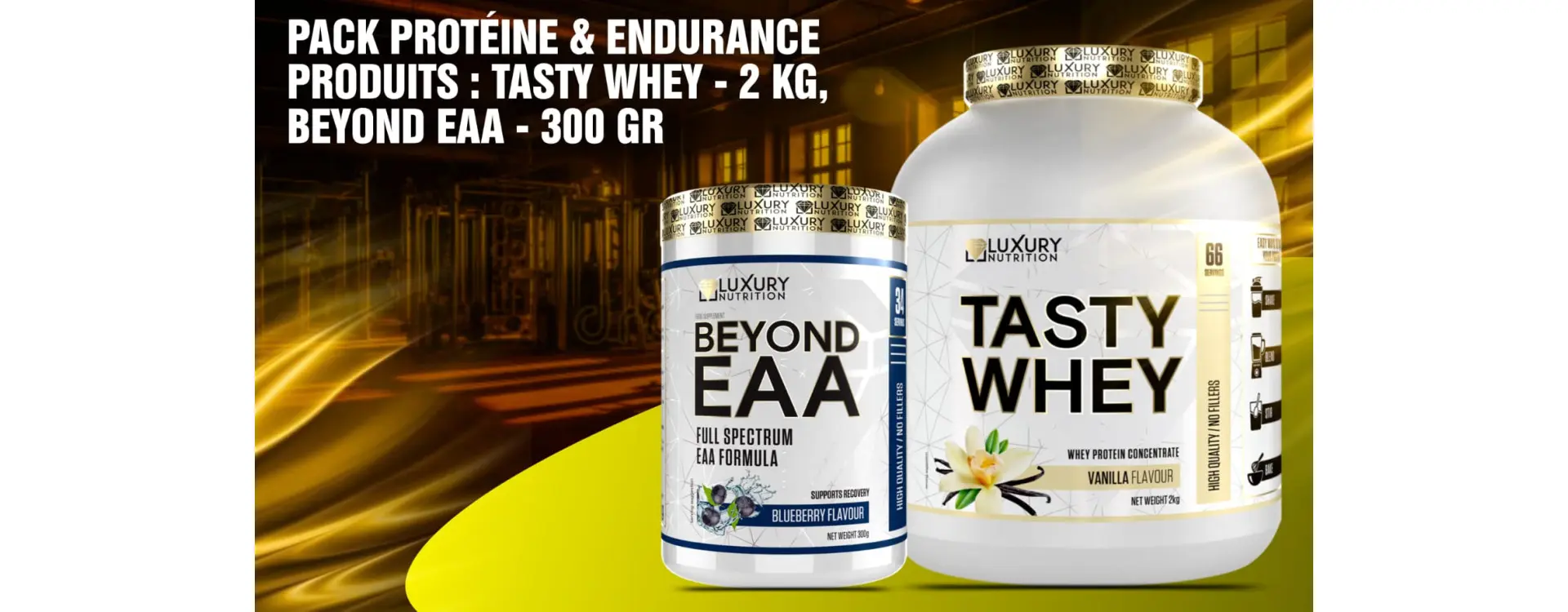 Pack Protéine & Endurance : Tasty Whey + Beyond EAA - Boostez vos Performances et Accélérez votre Récupération