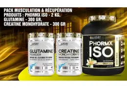 Pack Musculation & Récupération : PhormX ISO + Glutamine + Creatine Monohydrate - Boostez votre force et accélérez votre récupération