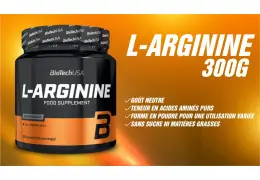 Boostez Vos Performances Sportives avec L-Arginine - 300 Gr de BioTech USA : Tout Ce Que Vous Devez Savoir