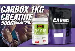 Pack Creatine Creapure Monohydrate - 500 Gr - IronLab + Carbox - 1 Kg - Biotech USA : L'Association Idéale pour une Énergie Durable et une Récupération Optimale