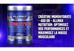 Créatine Monohydrate - 400 Gr - AllMax Nutrition : Optimisez Vos Performances et Maximisez la Masse Musculaire