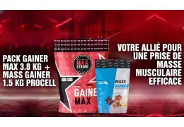 Pack Gainer Max 3.8 Kg + Mass Gainer 1.5 Kg Procell : Votre Allié pour une Prise de Masse Musculaire Efficace