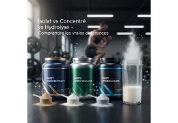 La Véritable Différence entre Isolat, Concentré et Hydrolysé : Quelle Whey Choisir pour Construire du Muscle ?